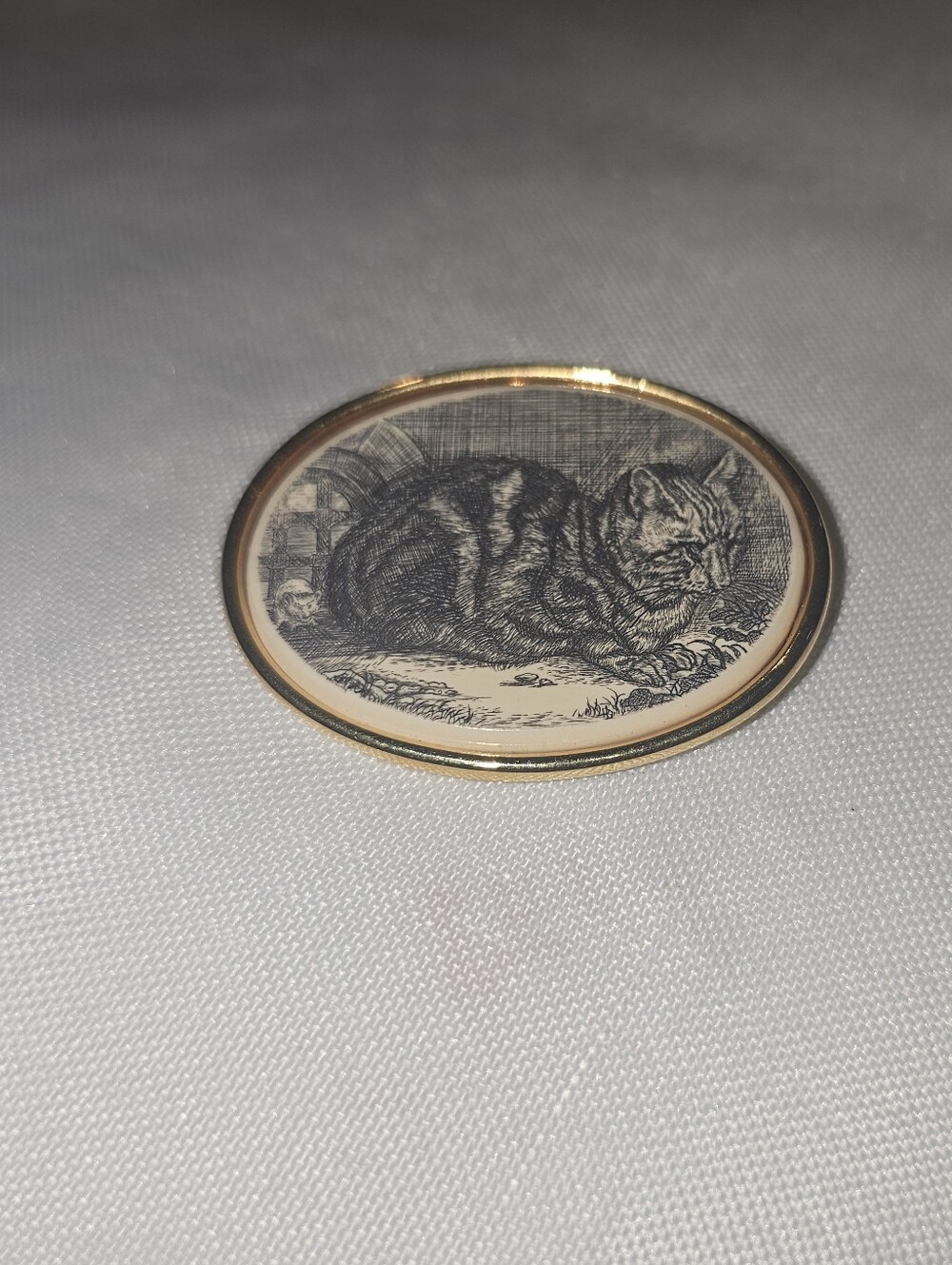 Museum Of Fine Arts Cat Sitting Brooche